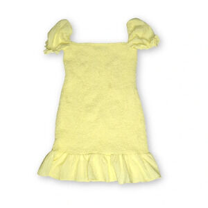 Zara Yellow Ruffle Dress